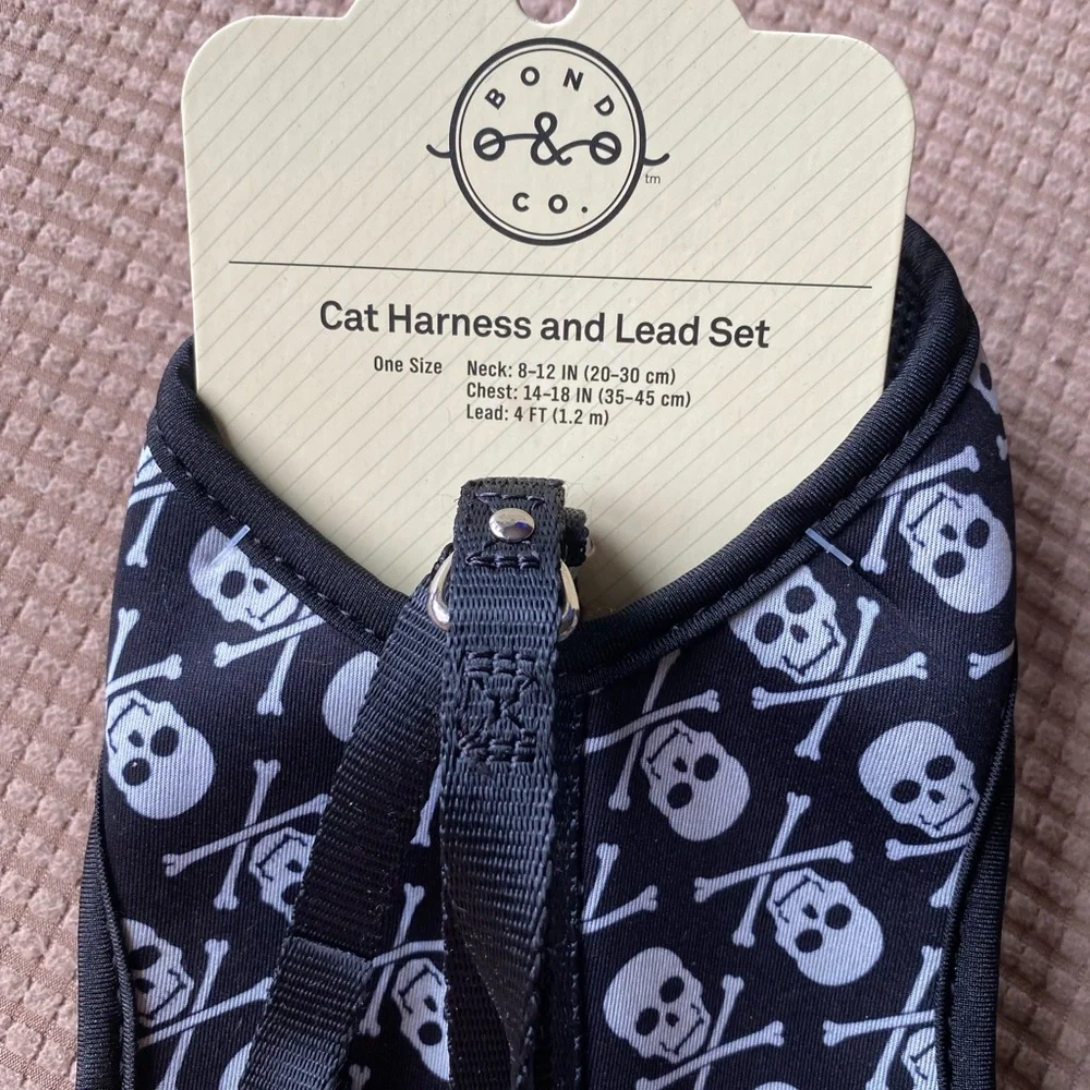 Cat harness and lead set
